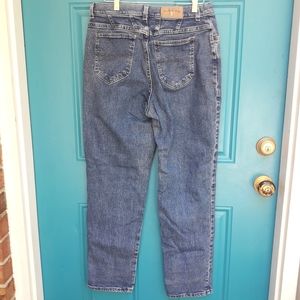 Vintage Lee Jeans Womens Medium Blue Denim Jeans Straight Leg Jeans